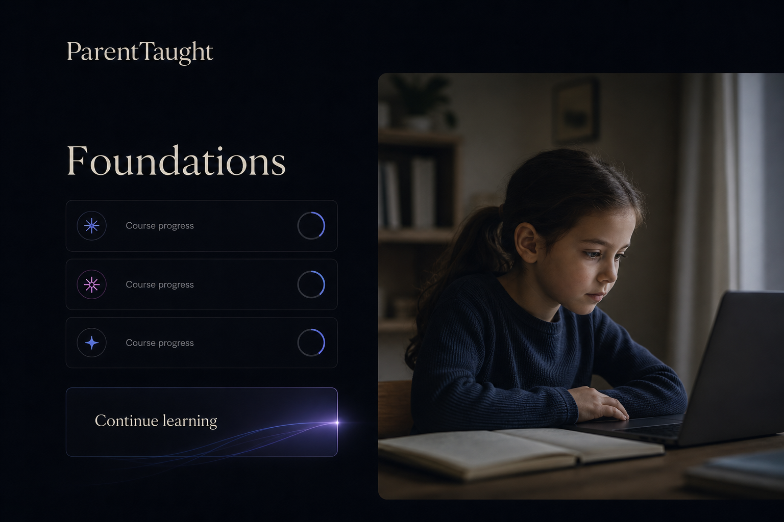 ParentTaught learning platform preview